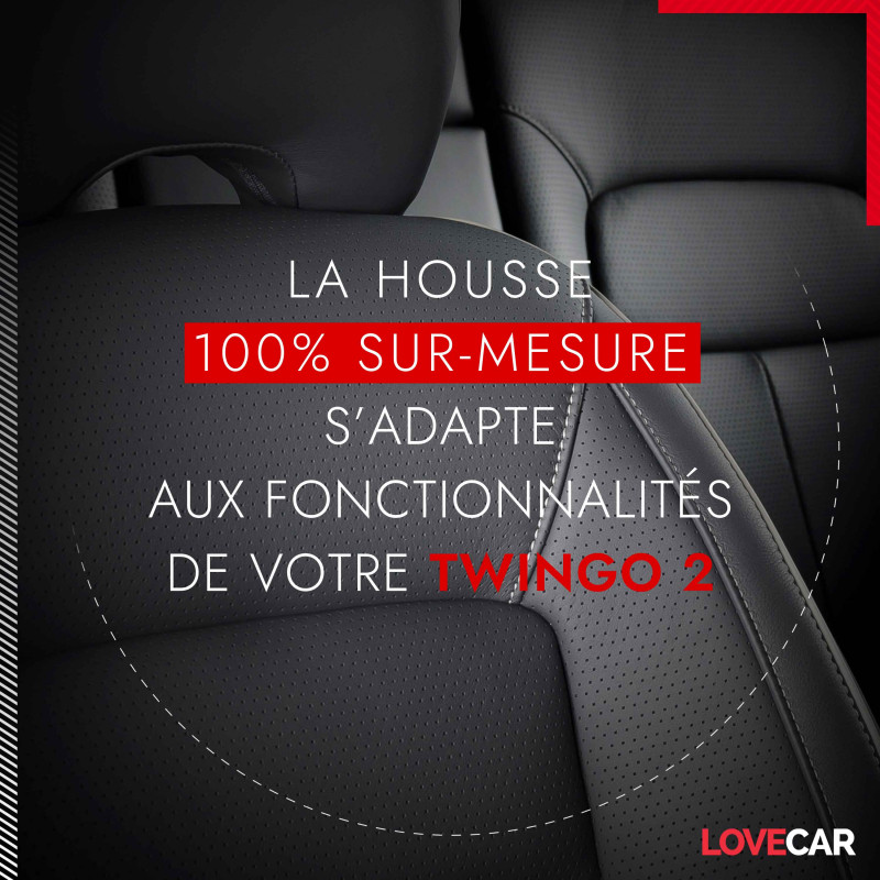 Housse siège auto Renault TWINGO 2 - Compatibilité Airbag, Isofix