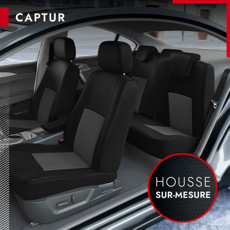 Housse sur mesure PREMIUM pour RENAULT CAPTUR de 04/2013 à 11/2019