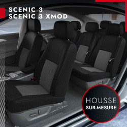 Housses de siège auto Renault Scenic 3 - Airbag et Isofix - Lovecar