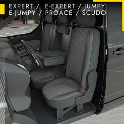 Housse Utilitaire pour Toyota Pro Ace ( dès 09/2016) 1 siège + 1 banquette + accoudoir