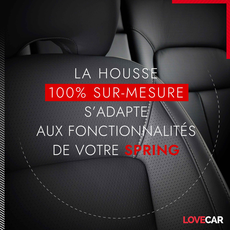 Housse voiture Dacia Spring - Marque Française - Lovecar