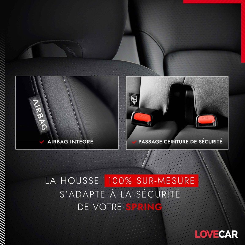 Housse De Voiture Pour Dacia Spring 2021-2023 Housse De Voiture Étanche  Résistante Aux Rayures Protection Housse De Voiture [m2595] - Cdiscount Auto