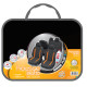 Housses universelles Orange Fluo TU+