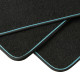 Tapis universels moquette Bleu Fluo