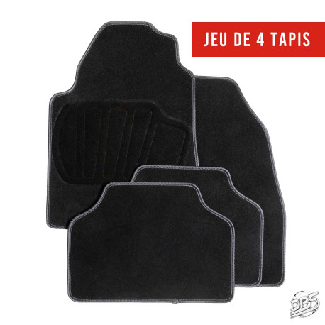 Tapis universels moquette Dubai Noir