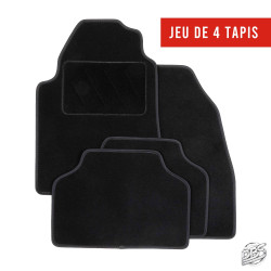 Tapis universels moquette Manchester Noir - 4 pièces