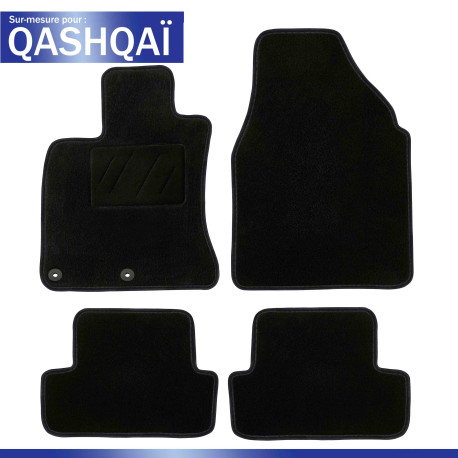 Tapis sur mesure Cristal pour Nissan Qashqai (de 03/2007 à 03/2014)