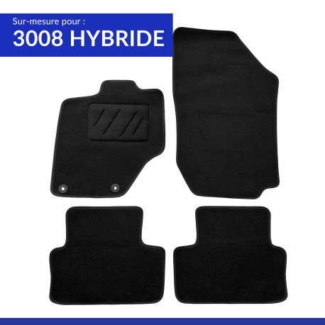 Tapis sur mesure Peugeot 3008 Hybride (dès 04/2024)