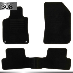 Tapis sur mesure Luxe pour Peugeot 308 (de 09/2013 à 07/2021)