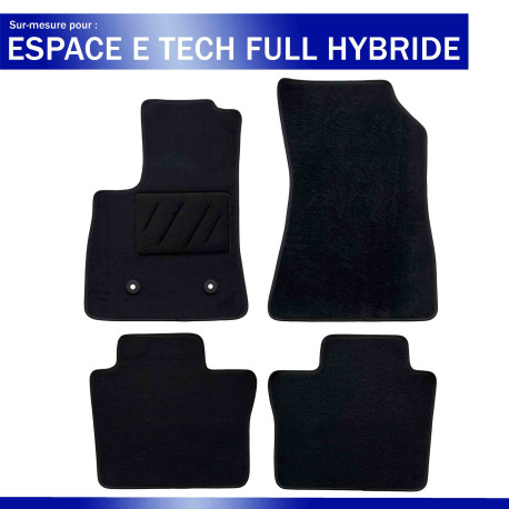 Tapis sur mesure cristal Renault Espace E-tech Full Hybride (dès 07/2023)