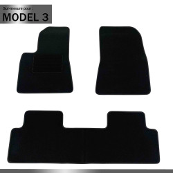 Tapis sur mesure Tesla Model 3 (de 06/2018 à 10/2023)