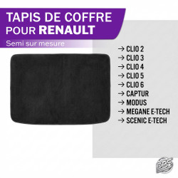Tapis semi sur mesure coffre Renault Citadine T1