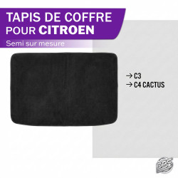 Tapis semi sur mesure coffre Citroën Citadine T2