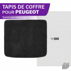 Tapis semi sur mesure coffre Peugeot SUV T2