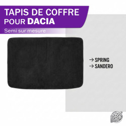 Tapis semi sur mesure coffre Dacia Citadine