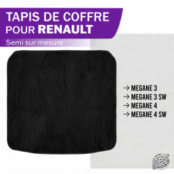 Tapis semi sur mesure coffre Renault Berline T1