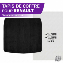 Tapis semi sur mesure coffre Renault Berline T2