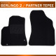 Tapis sur mesure utilitaire moquette Peugeot Partner Tepee (de 04/2008 à 08/2018)