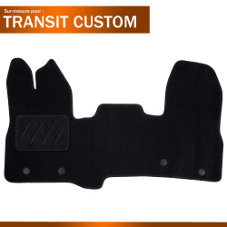 Tapis sur mesure utilitaire moquette Ford Transit Custom (de 09/2014 à 04/2019)