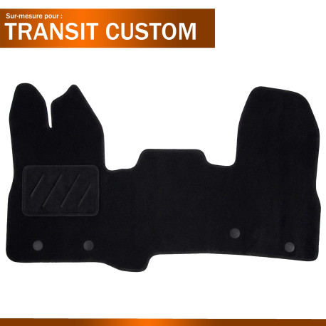 Tapis sur mesure utilitaire moquette Ford Transit Custom (de 09/2014 à 04/2019)